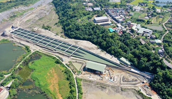 「石門水庫阿姆坪防淤隧道工程」空拍圖