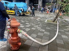 消防栓引水示意
