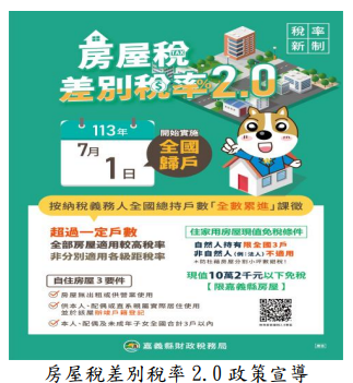 房屋稅差別稅率 2.0 政策宣導