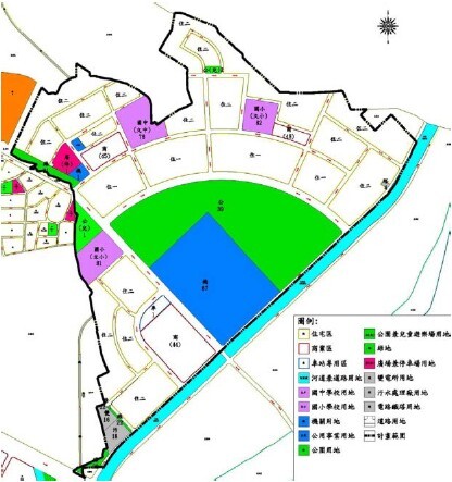 臺南市和順寮農場區段徵收案開發範圍